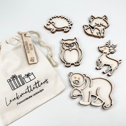 Leukmetletters | Vulvorm | Mini Set | Bosdieren