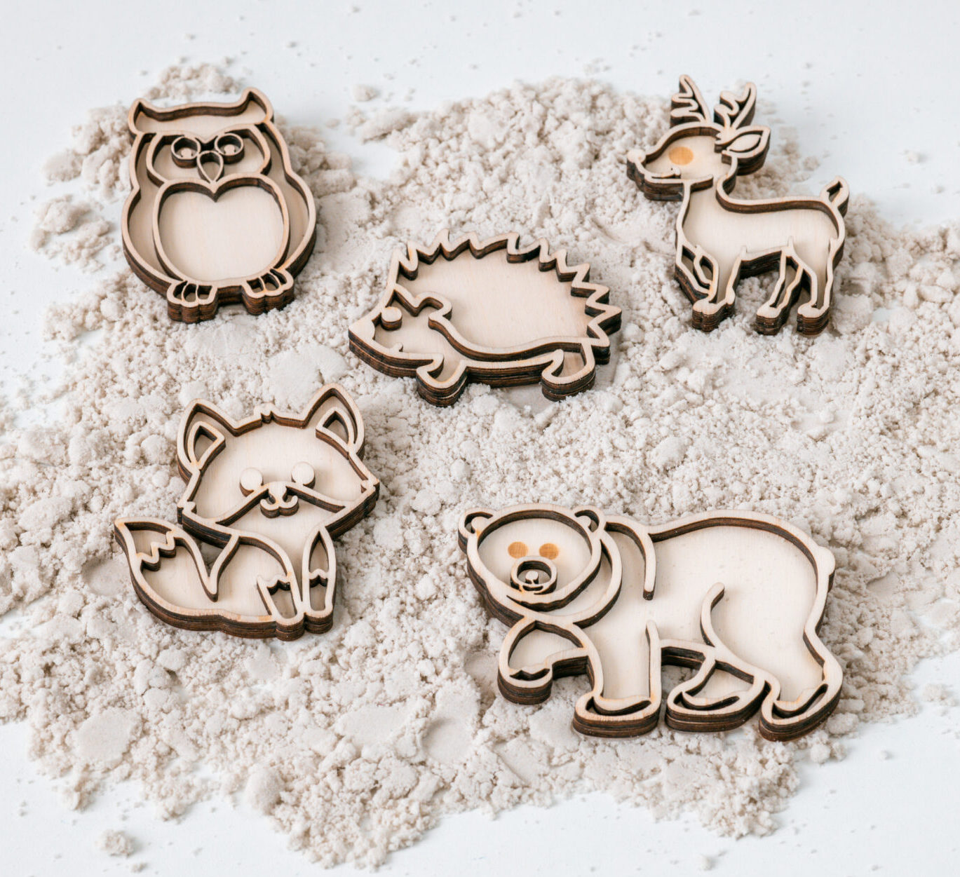 Leukmetletters | Vulvorm | Mini Set | Bosdieren