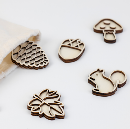 Leukmetletters | Vulvorm | Mini Set | Herfst