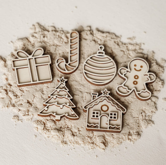 Leukmetletters | Vulvorm | Mini Set | Kerstmis Boom