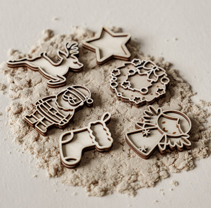 Leukmetletters | Vulvorm | Mini Set | Kerstmis Krans