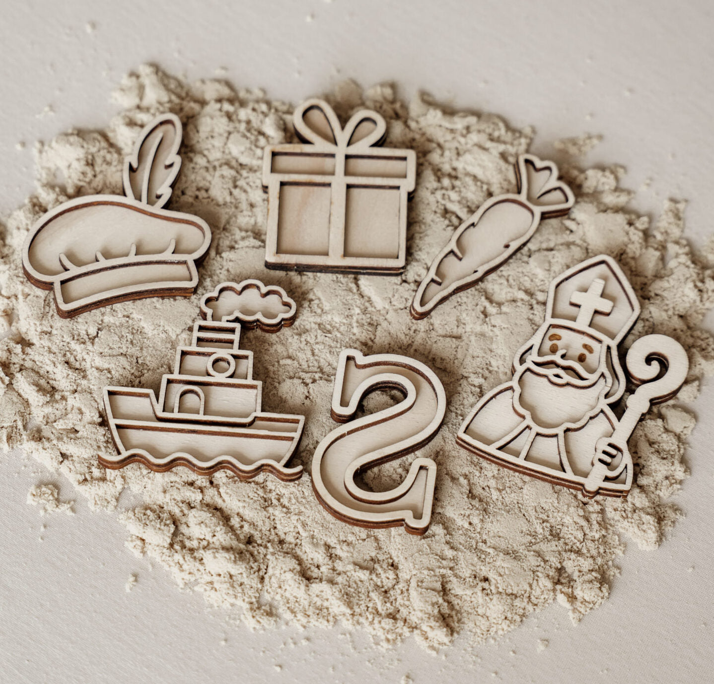 Leukmetletters | Vulvorm | Mini Set | Sinterklaas Muts