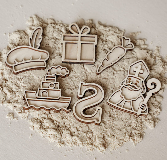 Leukmetletters | Vulvorm | Mini Set | Sinterklaas Muts