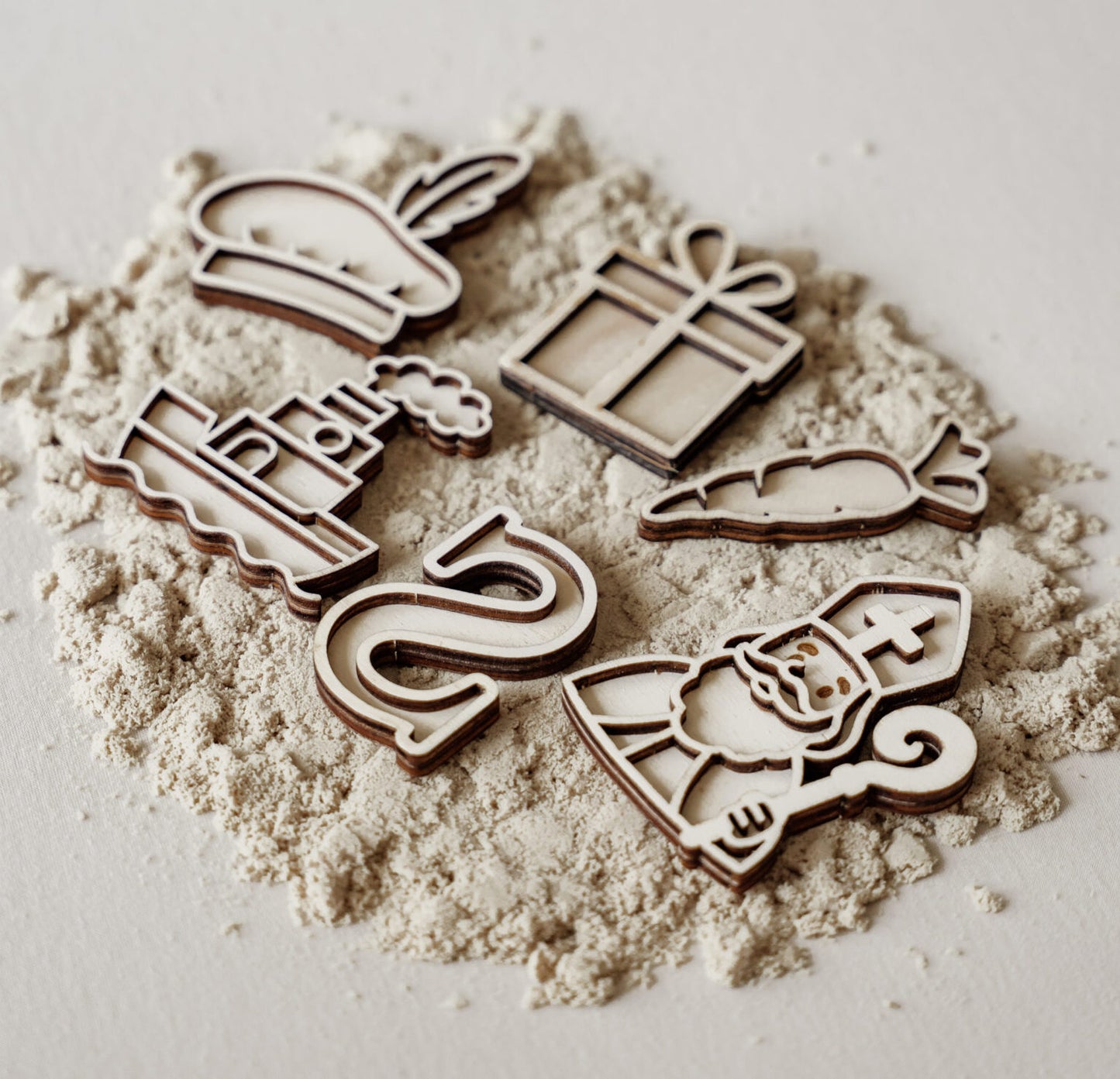 Leukmetletters | Vulvorm | Mini Set | Sinterklaas Muts