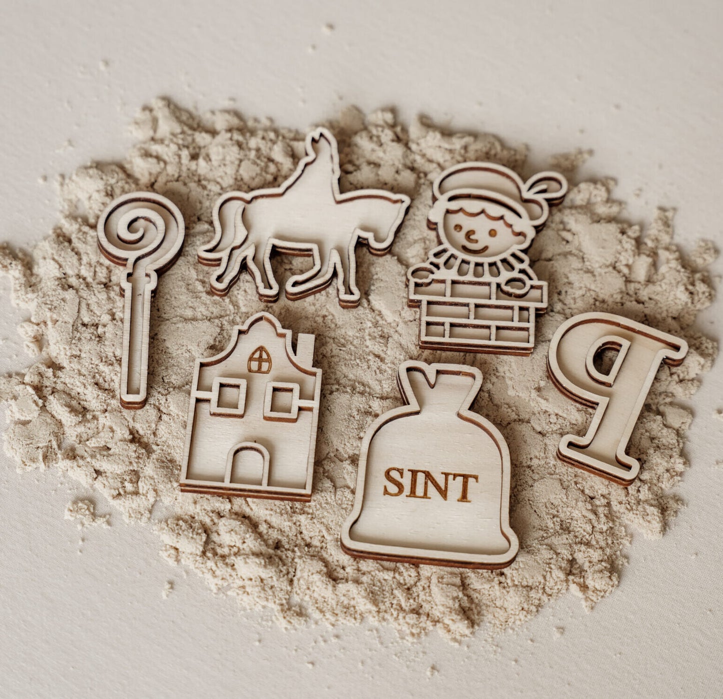 Leukmetletters | Vulvorm | Mini Set | Sinterklaas Paard