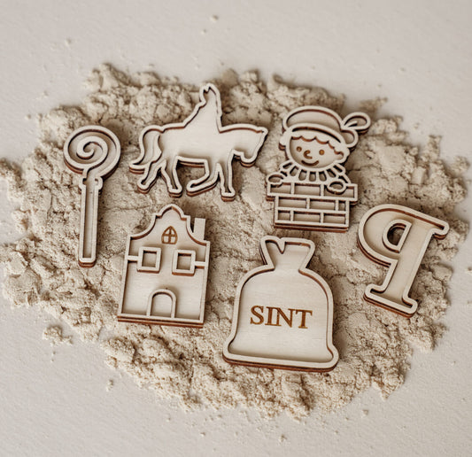 Leukmetletters | Vulvorm | Mini Set | Sinterklaas Paard