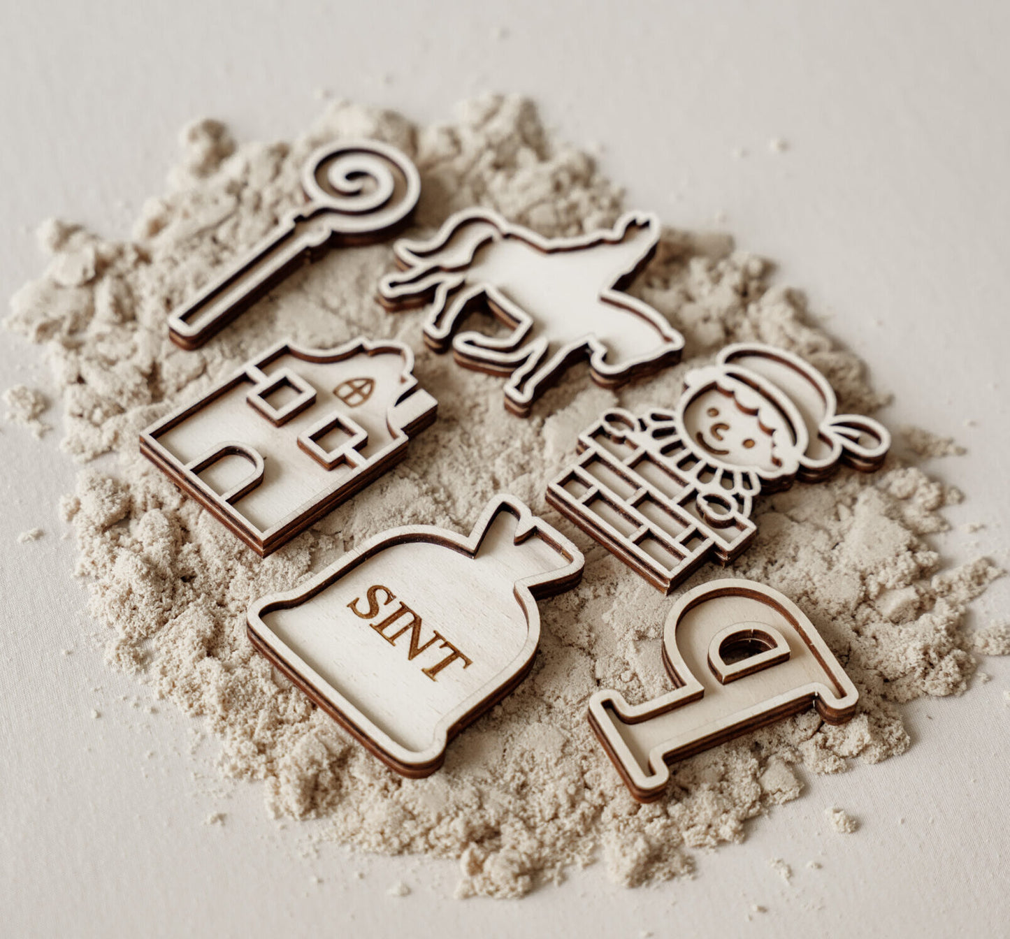 Leukmetletters | Vulvorm | Mini Set | Sinterklaas Paard