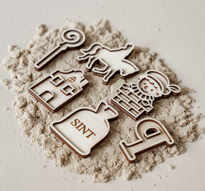 Leukmetletters | Vulvorm | Mini Set | Sinterklaas Paard