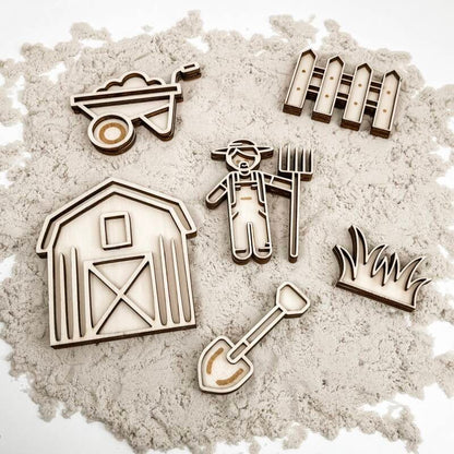 Leukmetletters | Vulvorm | Mini Set | Boerderij