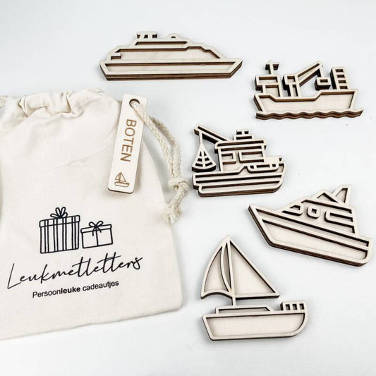 Leukmetletters | Vulvorm | Mini Set | Boten