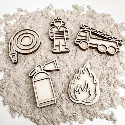 Leukmetletters | Vulvorm | Mini Set | Brandweer