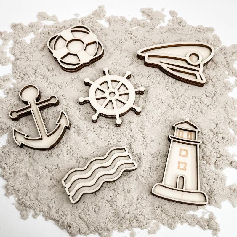 Leukmetletters | Vulvorm | Mini Set | Marine