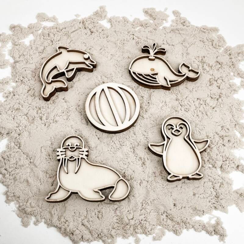 Leukmetletters | Vulvorm | Mini Set | Watervriendjes