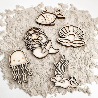 Leukmetletters | Vulvorm | Mini Set | Zeemeermin