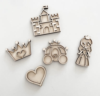 Leukmetletters | Vulvorm | Mini Set | Prinses