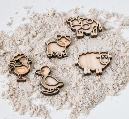 Leukmetletters | Vulvorm | Mini Set | Boerderijdieren