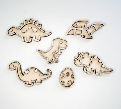Leukmetletters | Vulvorm | Mini Set | Dino's