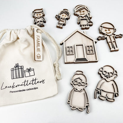 Leukmetletters | Vulvorm | Mini Set | Familie