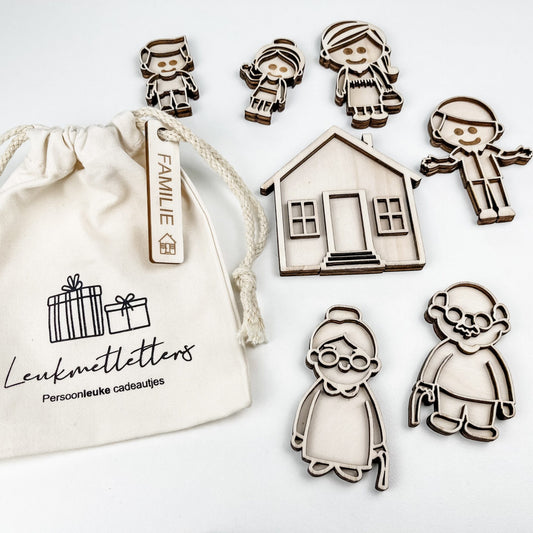 Leukmetletters | Vulvorm | Mini Set | Familie