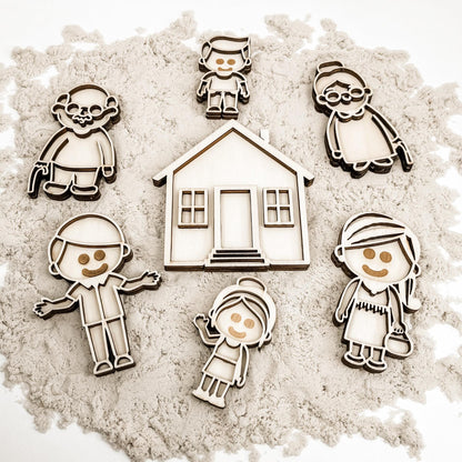 Leukmetletters | Vulvorm | Mini Set | Familie