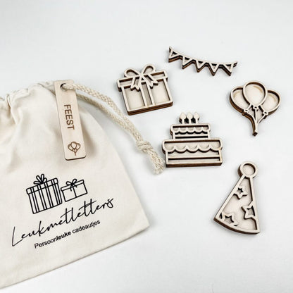 Leukmetletters | Vulvorm | Mini Set | Feest