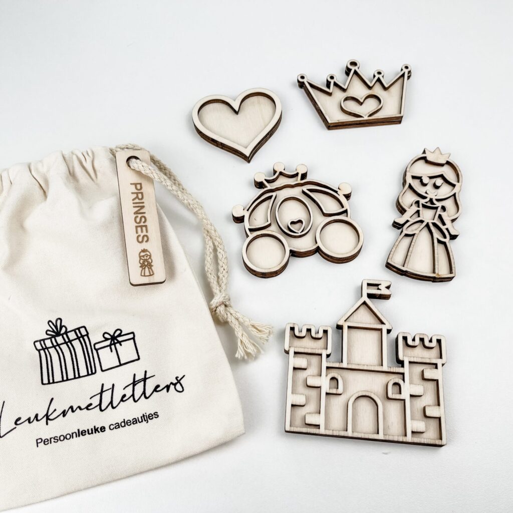 Leukmetletters | Vulvorm | Mini Set | Prinses