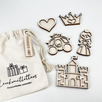 Leukmetletters | Vulvorm | Mini Set | Prinses