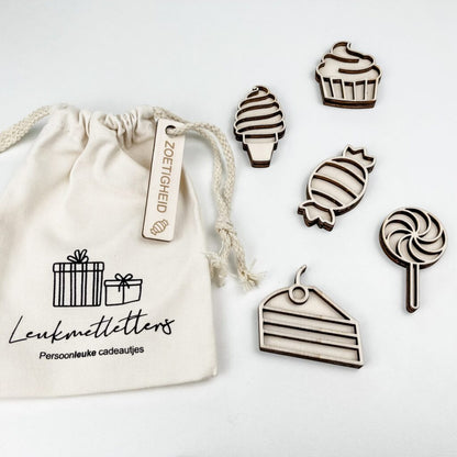 Leukmetletters | Vulvorm | Mini Set | Zoetigheid