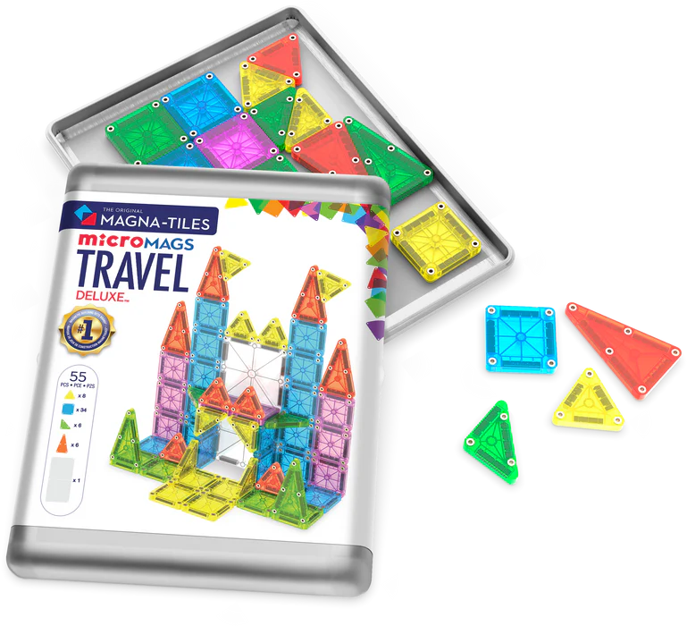 MAGNA-TILES® | MicroMAGS | Travel Set | Deluxe | 55 Stuks