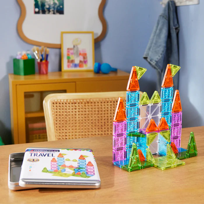 MAGNA-TILES® | MicroMAGS | Travel Set | Deluxe | 55 Stuks