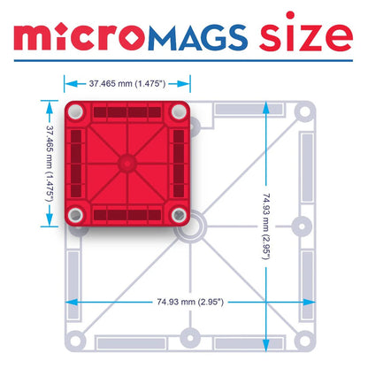 MAGNA-TILES® | MicroMAGS | Travel Set | 26 Stuks