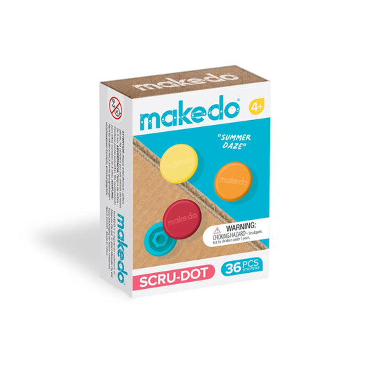 Makedo | Schoeven Dop | Summer Daze | 36 stuks