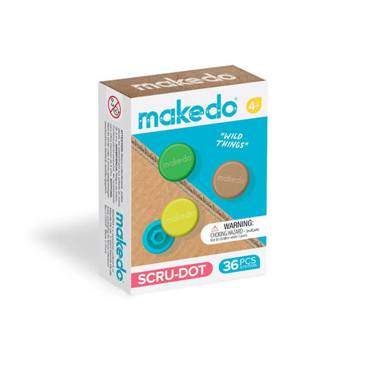 Makedo | Schoeven Dop | Wild Things | 36 stuks (kopie)