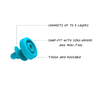Makedo | Schroeven combi-set | 160 stuks