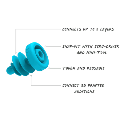Makedo | Schroeven combi-set | 160 stuks