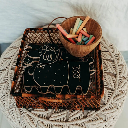 Milin | Krijtbord met Krijtjes | Poedel