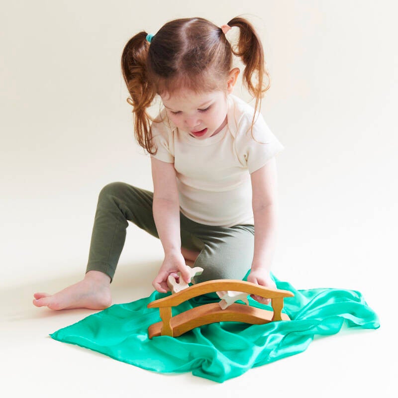 Sarah's Silks | Speelzijde | Mini | Groen