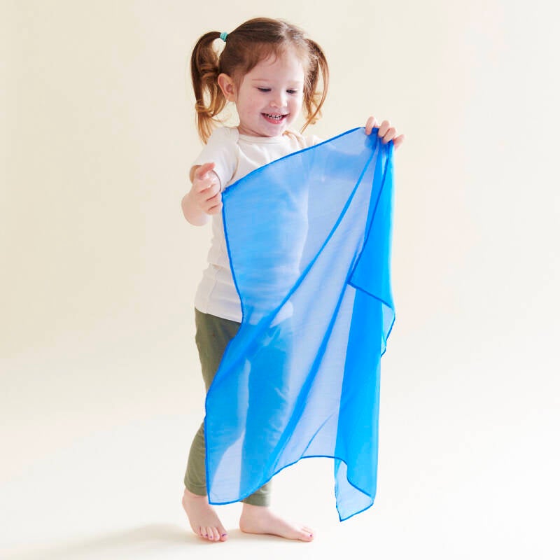 Sarah's Silks | Speelzijde | Mini | Blauw