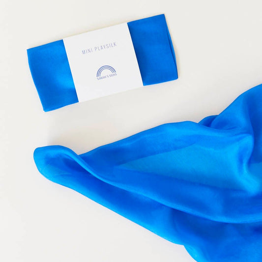 Sarah's Silks | Speelzijde | Mini | Blauw