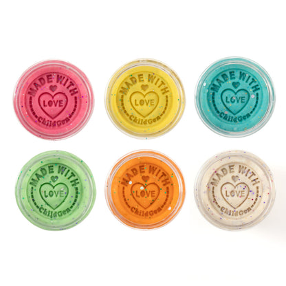 ChildGen® | Speelklei | Glitter Set | 6 Stuks