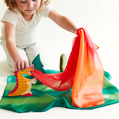 Sarah's Silks | Speelzijde | Mini | Enchanted | Vuur