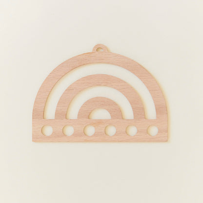 Sarah's Silks | Houten Display Voor Speelzijde | Regenboog