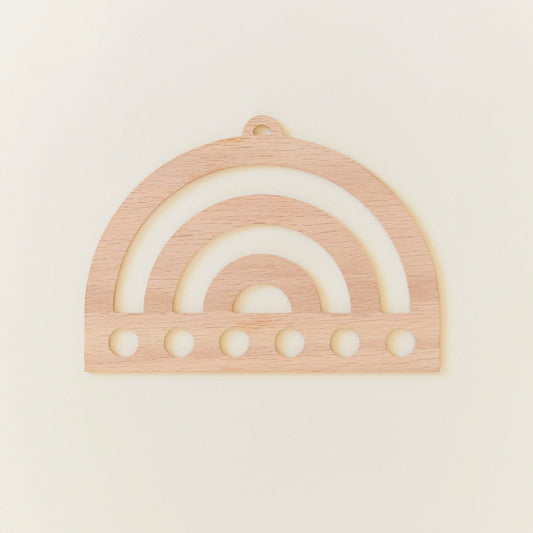 Sarah's Silks | Houten Display Voor Speelzijde | Regenboog