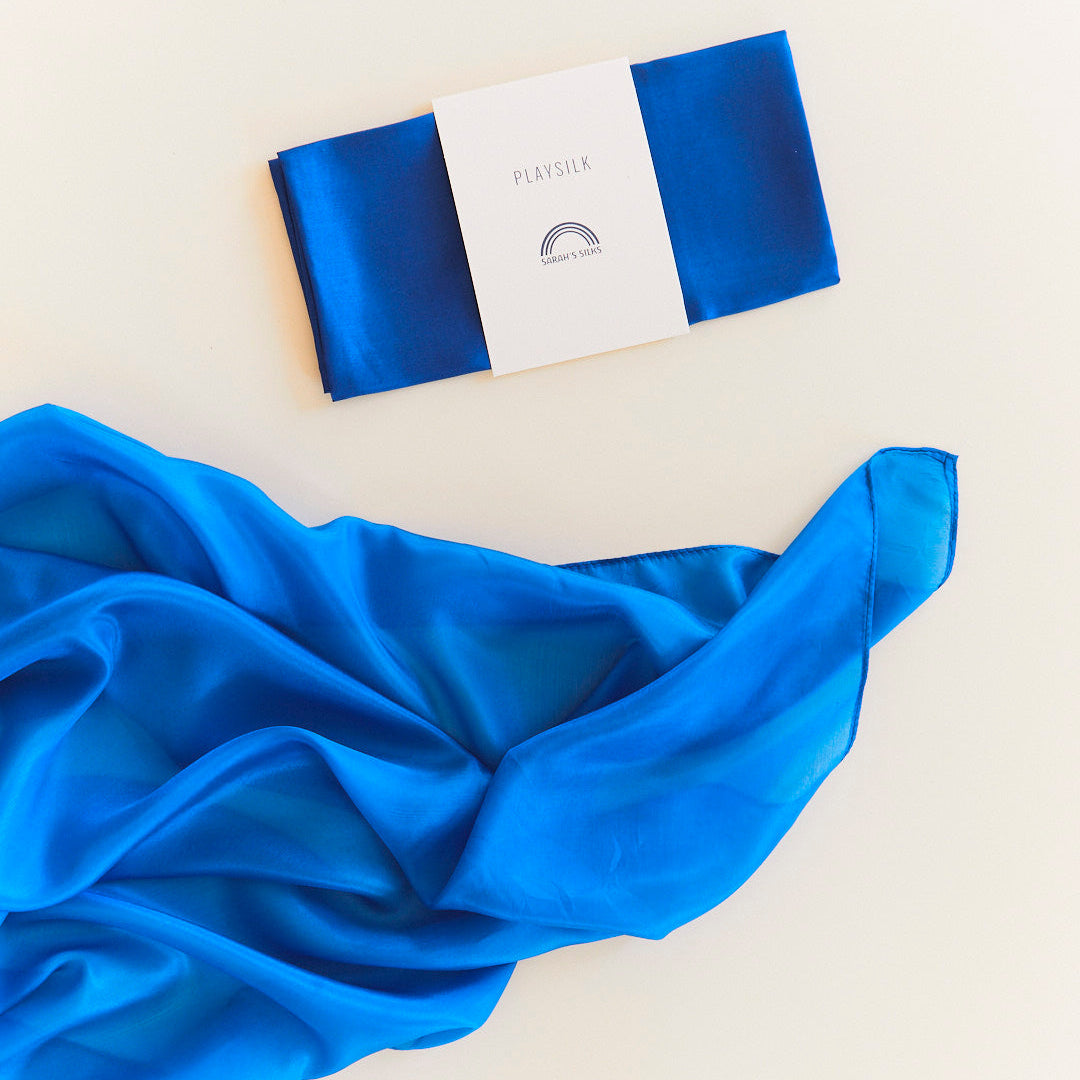 Sarah's Silks | Speelzijde | Medium | Blauw