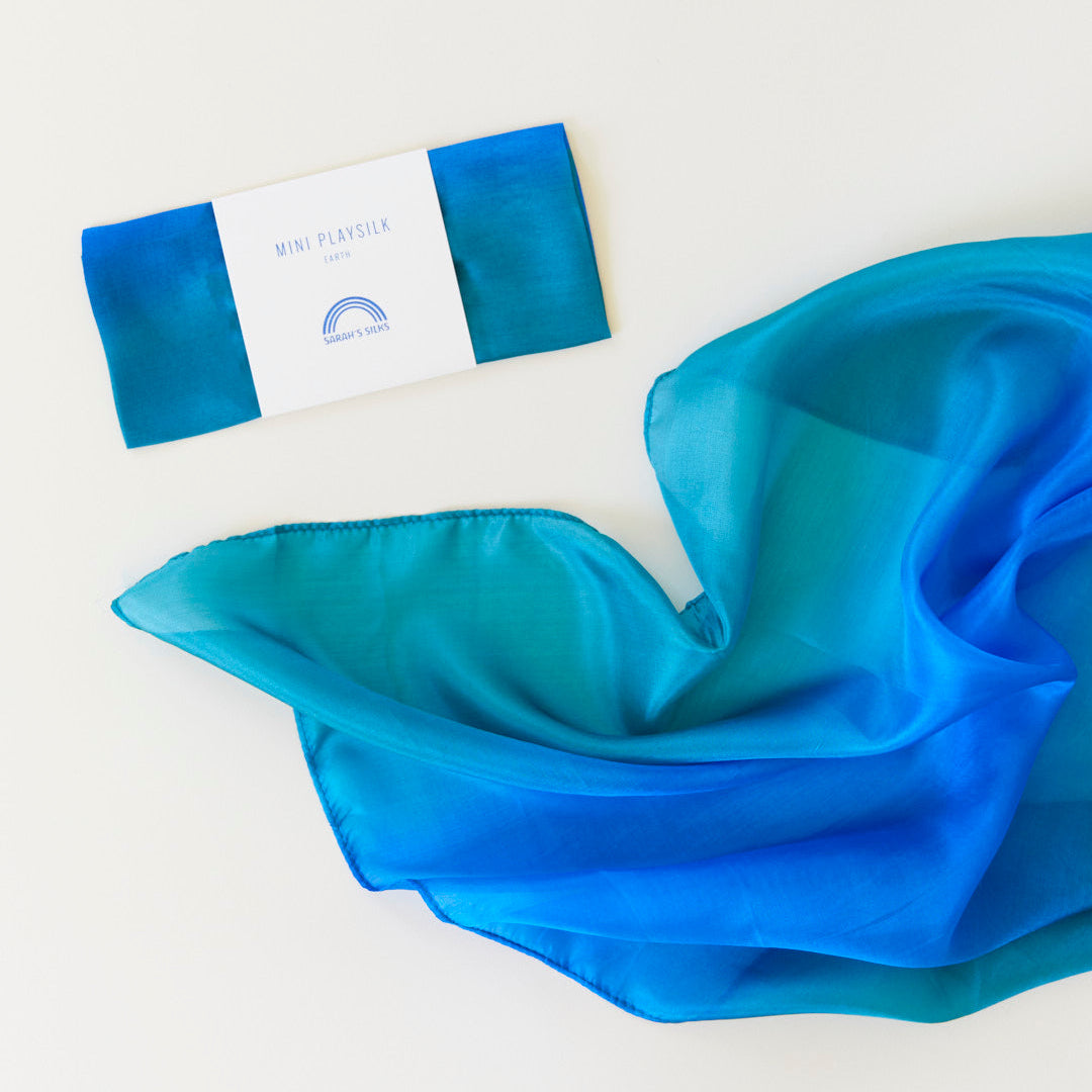 Sarah's Silks | Speelzijde | Mini | Earth | Oceaan