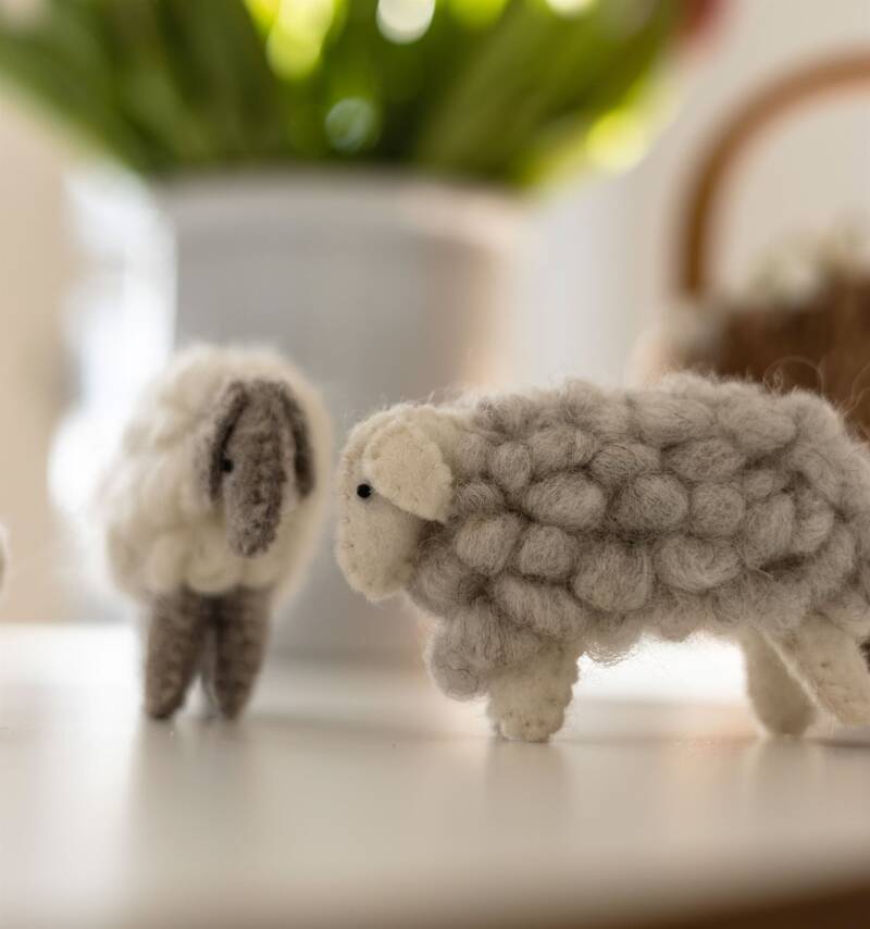 Gamcha | Vilten Schaap | 1 Stuk | Groot