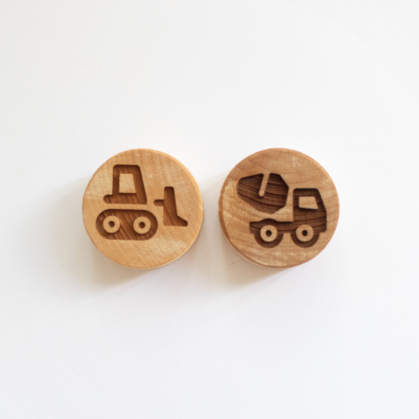 Studio de Rijk | Houten Stempelset | Bouwvoertuigen