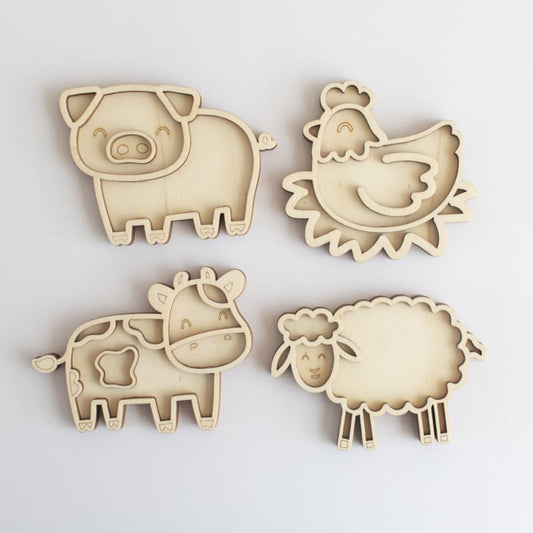 Studio de Rijk | Vulvorm | Mini Set | Boerderijdieren | Set 1