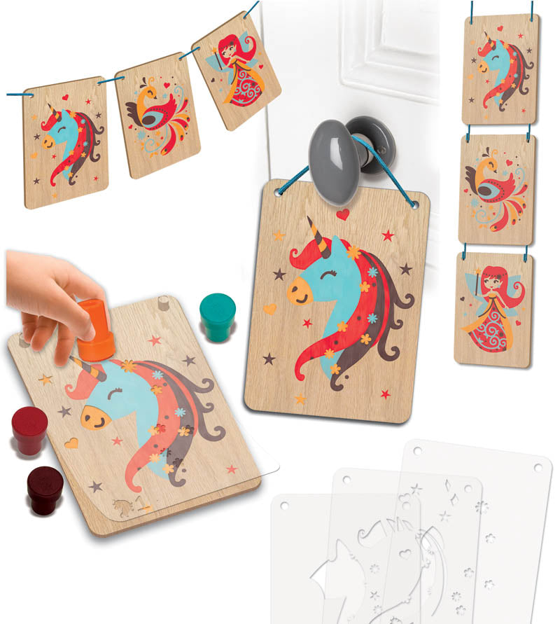 Créa Lign' |  Tamponneren op Hout | Betoverende Karakters