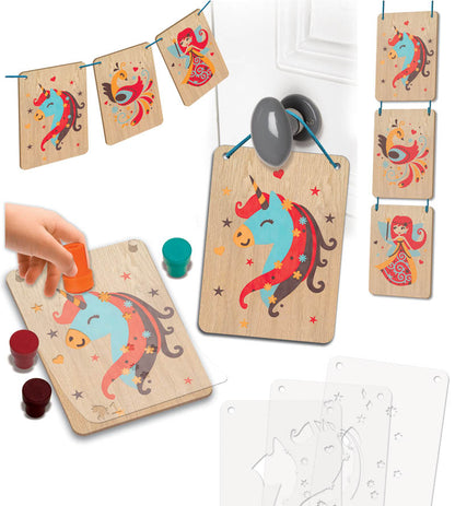 Créa Lign' |  Tamponneren op Hout | Betoverende Karakters